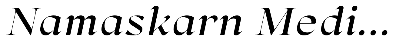 Namaskarn Medium Italic